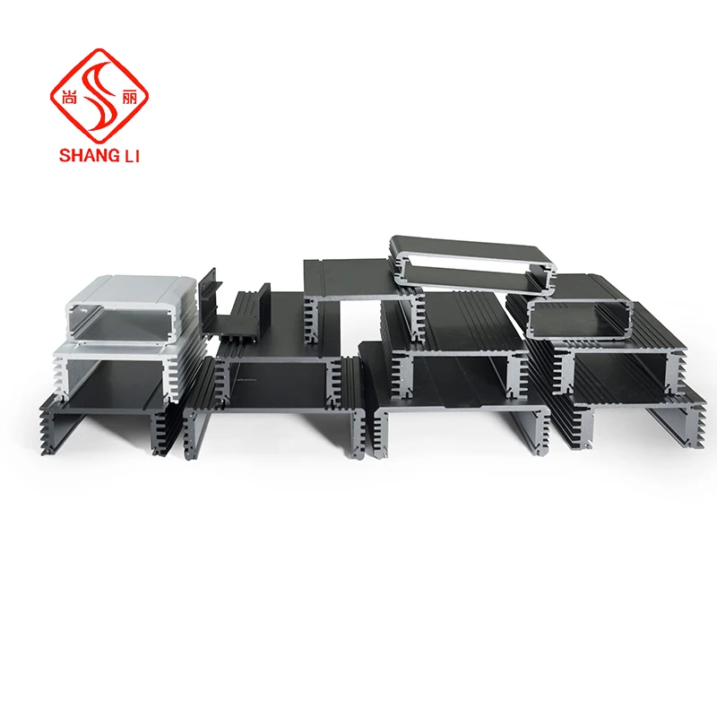 Top quality aluminum 6063 extruded enclosure heatsink electronic aluminum metal extruded heatsink profile enclosure