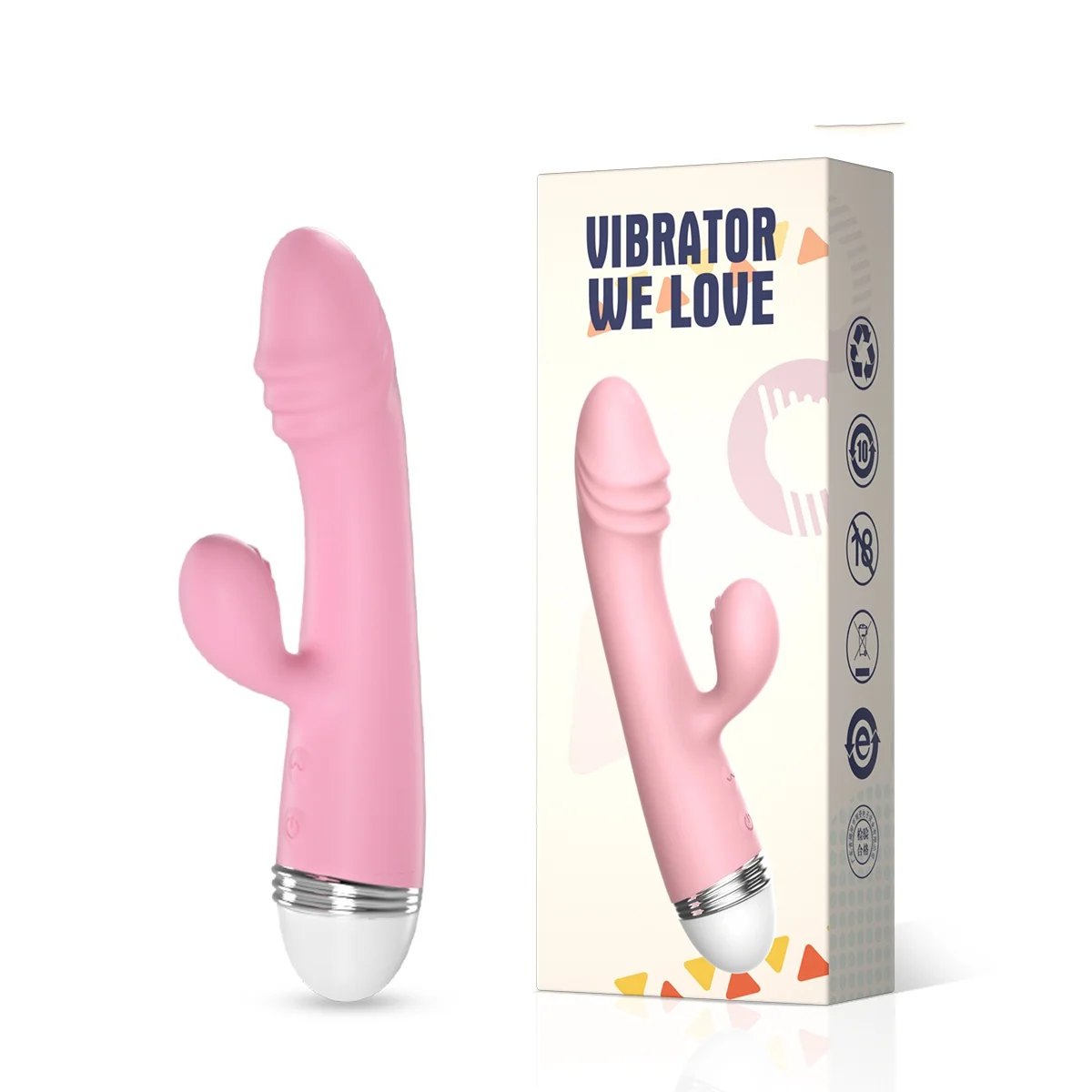 Top selling sex goods store Strong clitoral rabbit vibrator dildo G-spot vibrator