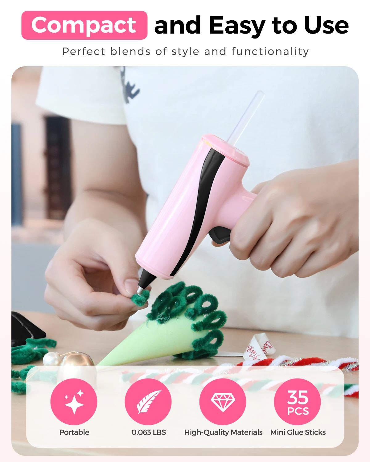 Wholesale 15W Hot Melt Glue Machine Electric DIY Heating Sticks Gun with Battery Power 7mm Glue Sticks Home Repairing Working