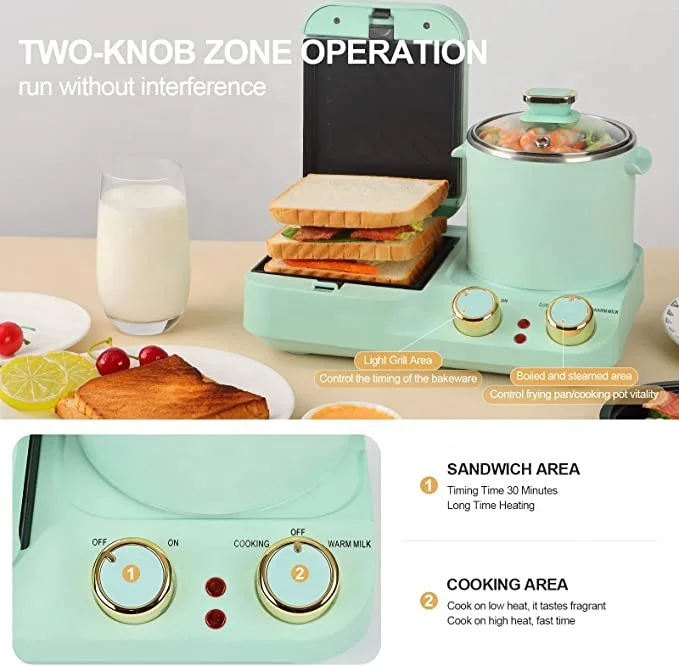 Breakfast Center Station Multi-function Machine 3-in-1 Coffee Microwave Oven 3 In 1 Breakfast Makers