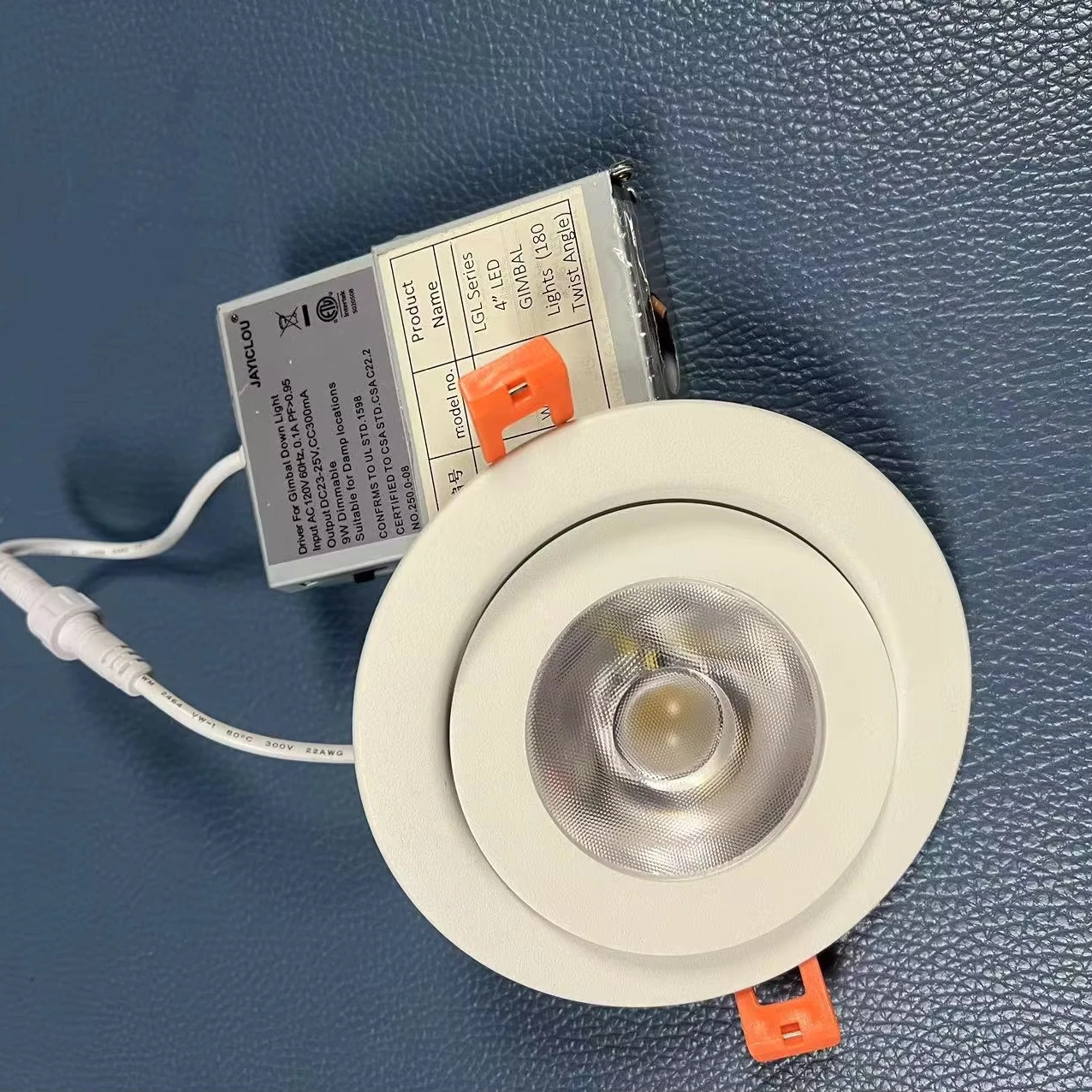 4 Inch Adjustable Rgb 5 Color Swivel Led Gimbal Recessed Light With Junction Box 6 Inch Aluminum Dimmable 15w Led Down Light