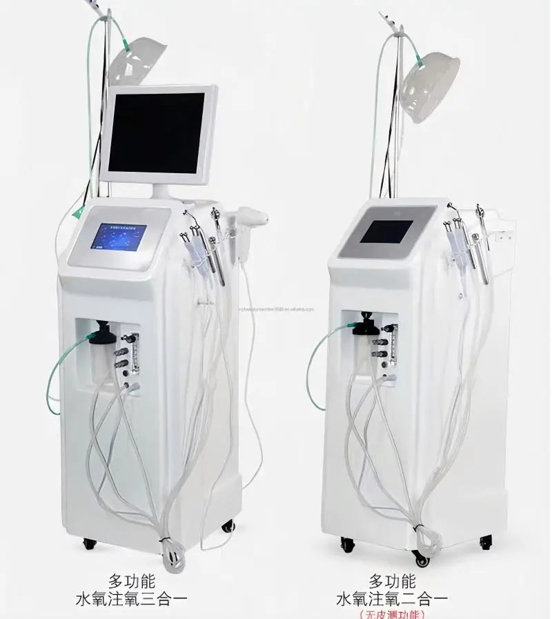 vertical Strong 8 Bars Water Oxygen Jet Peel Facial Machine for Skin Rejuvenation