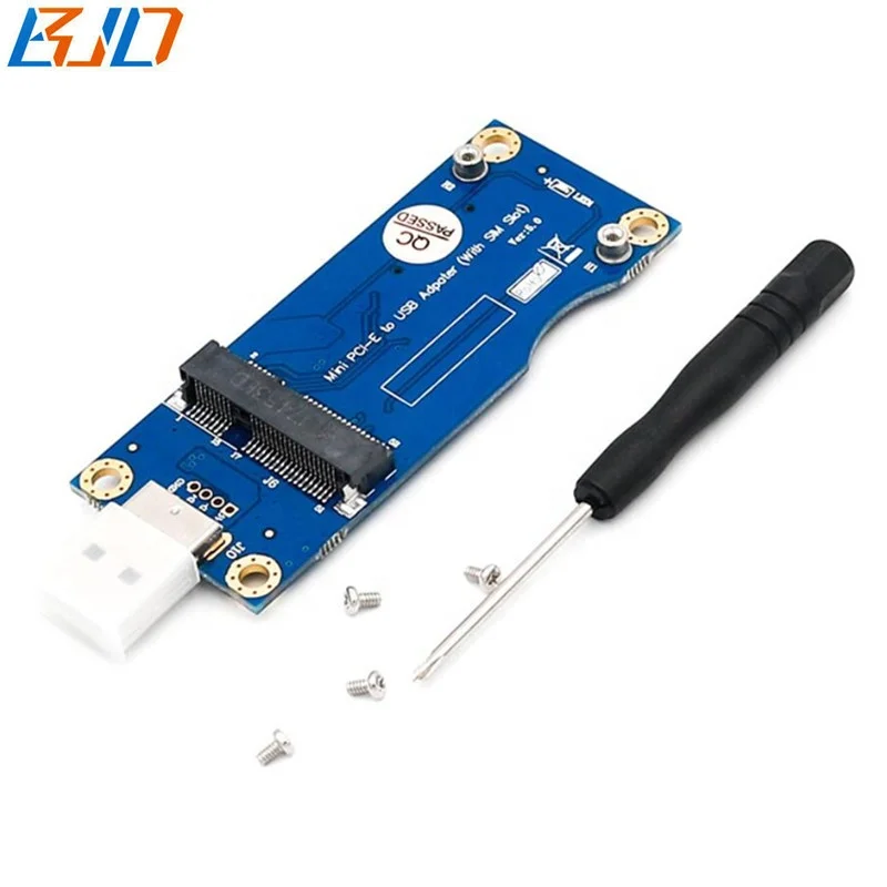  USB2.0 Mini PCI-E mPCIe 52Pin модуль адаптера Riser карты с SIM Слот 5 0 для 4G 3 аппарат не привязан к оператору сотовой связи GSM GPS модема в наличии на