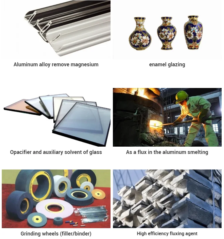 0.5-1.5mm High Purity Potassium aluminate fluoride fluxing agent KAlF4 K3AlF6 PAF Potassium cryolite for grinding wheel