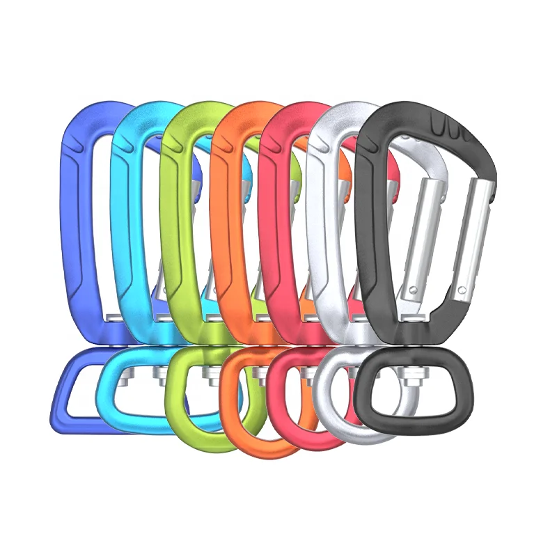 Aluminium Swivel Carabiner with Rotation Ring for Pet, Dog Leash Harness, Keychain Clip (ST1305S)