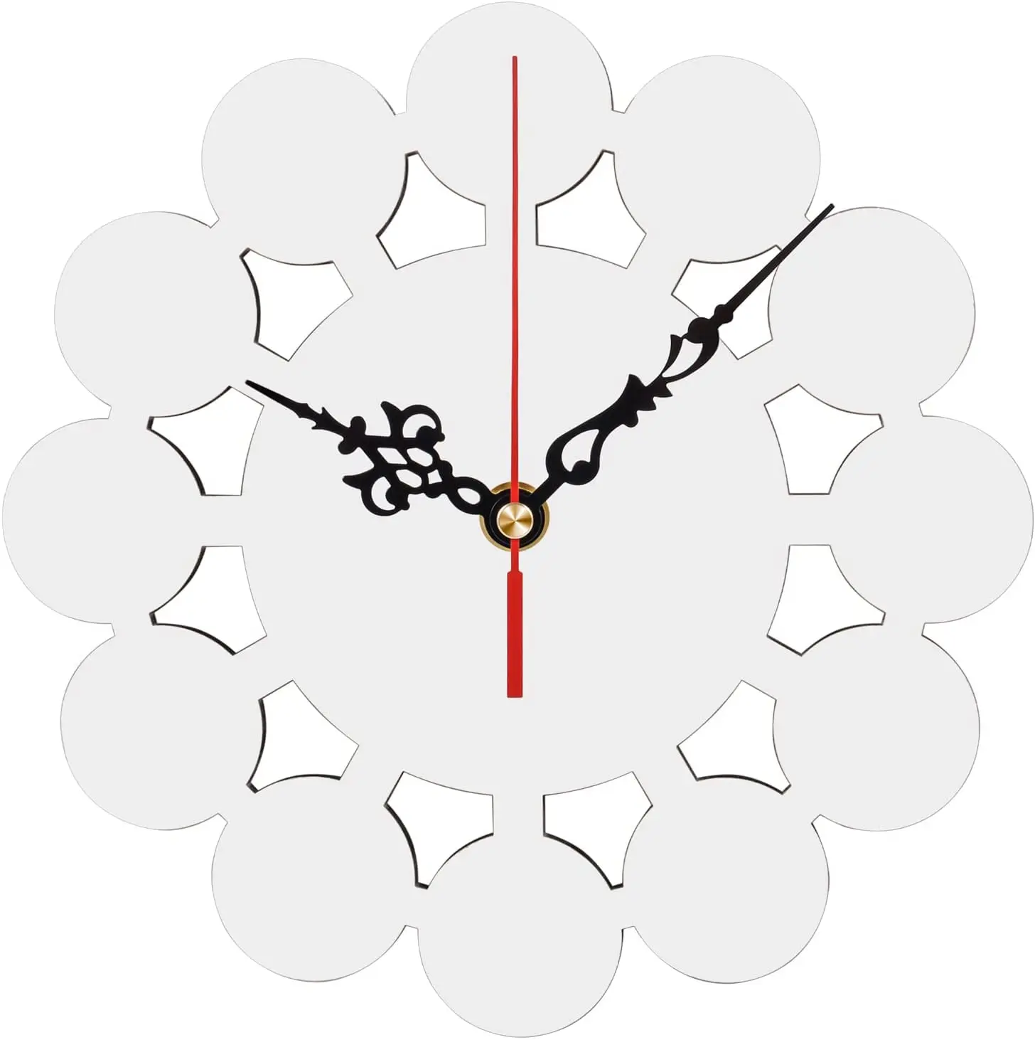 12inch Coated Glass for sublimation high glossy Clock Face family DIY Gift Kitchen Decor Photo Signage Personalized Decoration