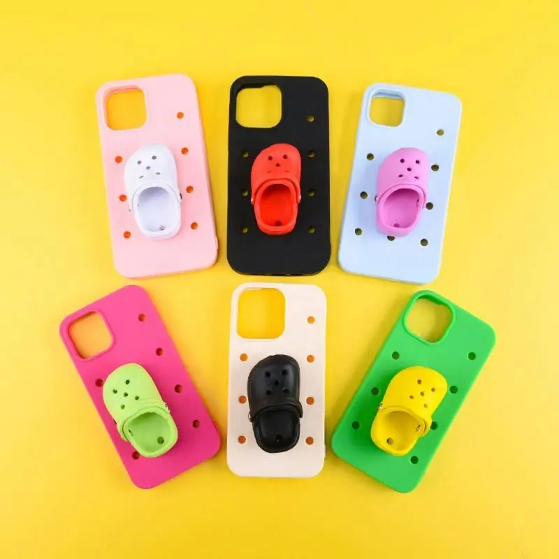 2025 HOT SALES Peso pluma Shockproof Fashion Silicone case for iphone 15 14 13 12 11 pro max phone cover put PVC charms in