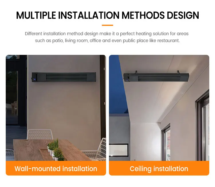 Reliable Factory Designer Outdoor Greenhouse Wall Ceiling Infrared Patio Heaters
