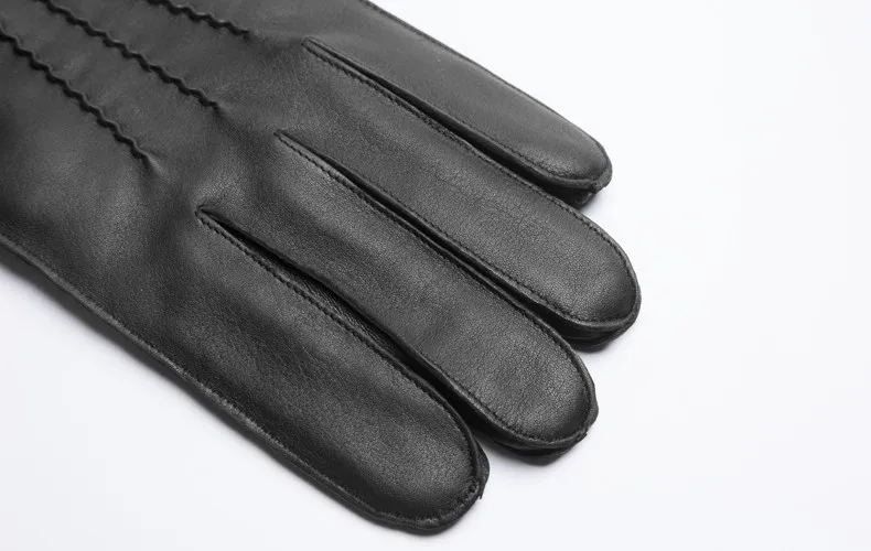 Hand leather gloves for winter warm mens luxury leather gloves