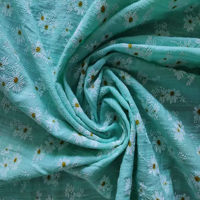 100% хлопок, жаккардовая ткань с 3D принтом для женской и детской одежды, платья и т. д.