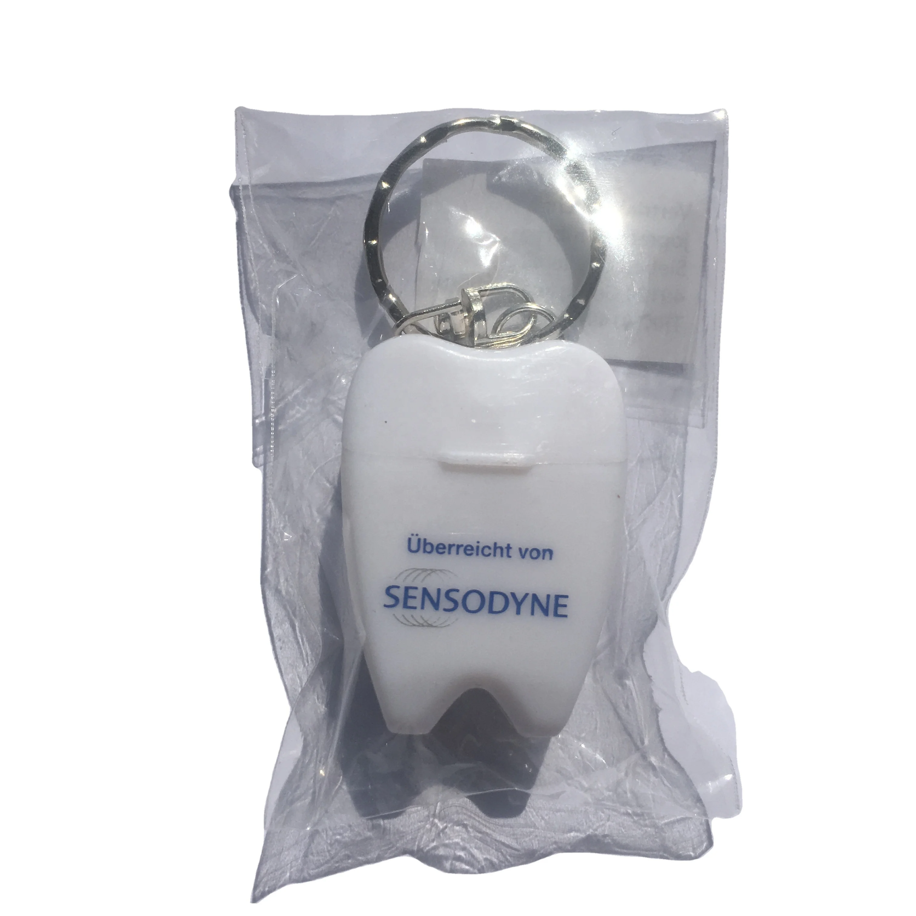 2022 Customized Logo Tooth-shaped Nylon Teeth Cleaning Dental Floss mint flavor