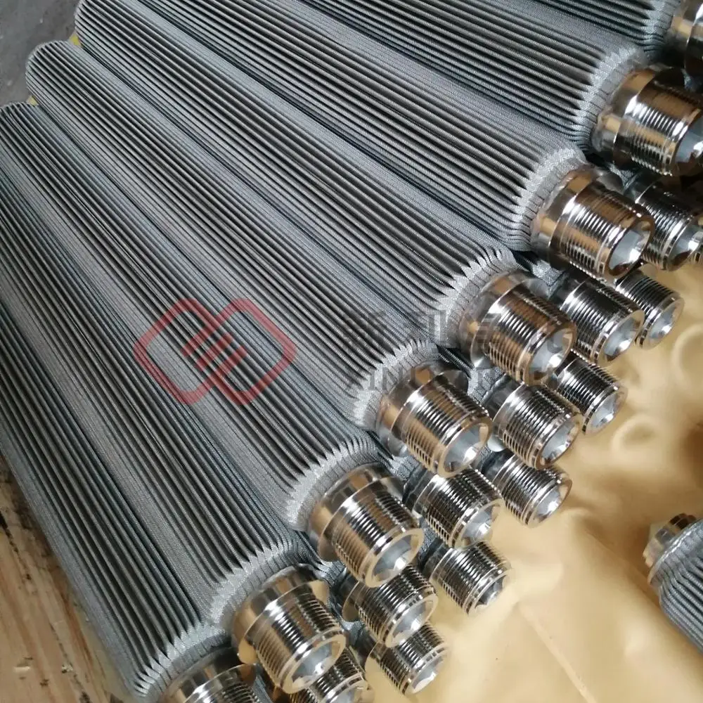 
40 micron 304 Stainless steel sintered metal fiber filter for chemical fiber industry 