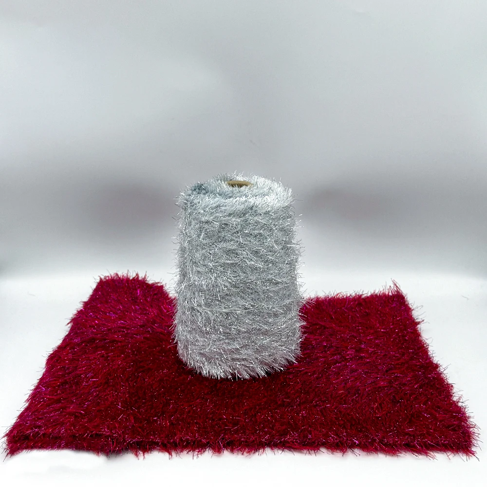 High quality 100% Nylon  Feather Yarn 4 cm hairy length Fancy Yarn High Quality for Knitting Wholesale