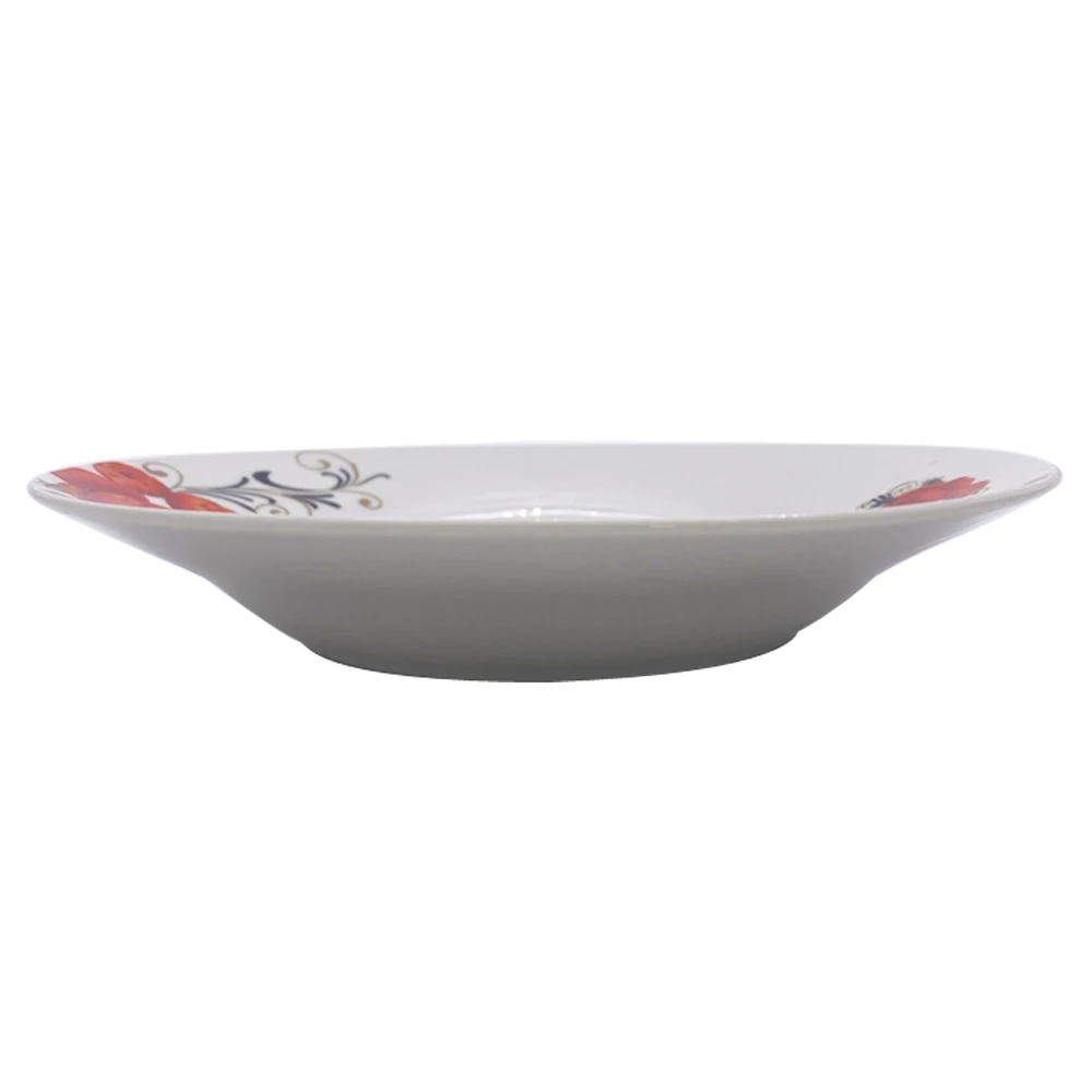 Factory Factory White Porcelain Plain Plate Fine Porcelain China Soup Plate Deal Salad Bowl For Africa South America