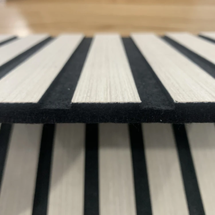 Eco Friendly natural oak acoustic slat wall panels mdf acoustic panel wooden veneer wood panel For Wall And Ceiling