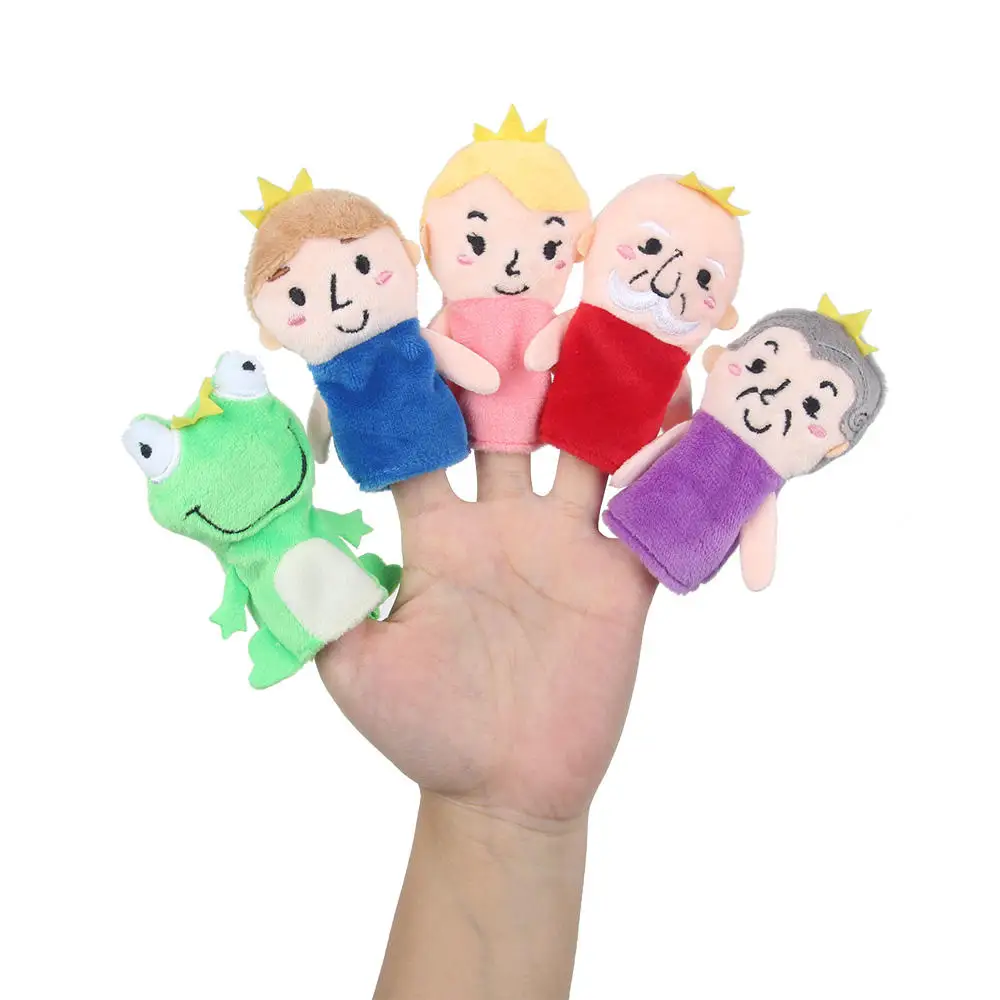 Lovely Children Finger Puppets Doll Toys Custom Making Princess Story Props Doll Plush Finger Puppets