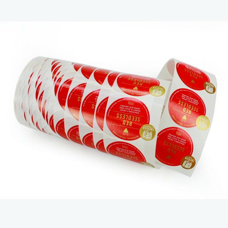 Custom Logo Sticker, Custom Printed Waterproof Synthetic Paper Adhesive Round Logo Sticker