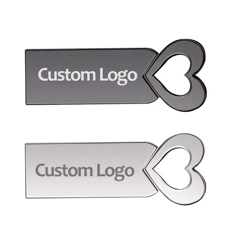 Ceamere New HS01 USB 2.0 Flash Drives 32GB Metal Memorias Pendrive 128GB 64GB Memory Sticks Pen Drive 16GB Custom Logo USB Stick