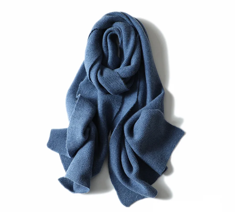 Hot Selling 100% Cashmere Knitted  Scarf Cashmere Scarves For Women.