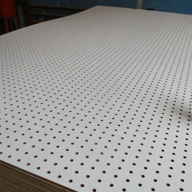 Holed melamine mdf MDF with hole MDF peg board