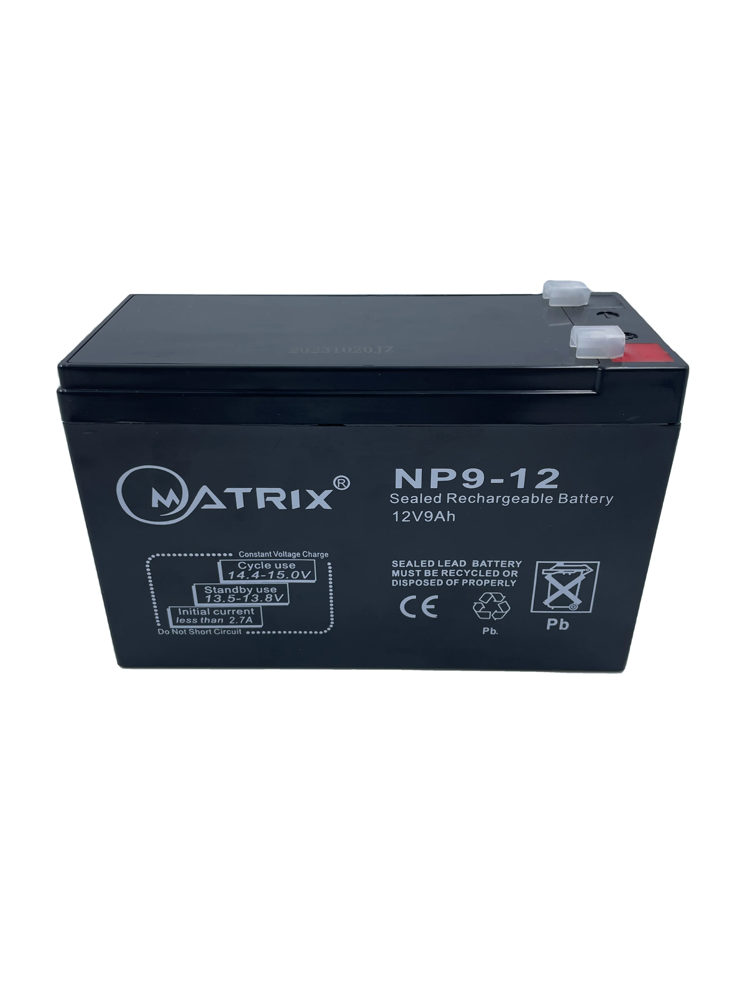 Matrix 12V9Ah NP9-12 sealed Maintenance-free Lead-acid Battery Elevator Emergency Light Access Control Fire Host UPS