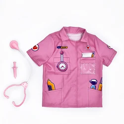 Halloween Uniform Nurse Outfits Children Party Cosplay Costume Doctor Role Play Costume For Kids Girl