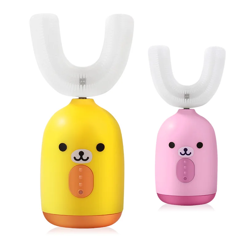 Набор электронных нано-зубных щеток, силиконовая Мягкая u-образная зубная щетка electr для детей