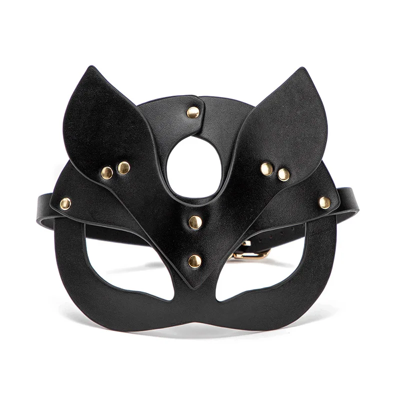 Adjustable Buckle SM Bad Kitten Leather Cat Mask