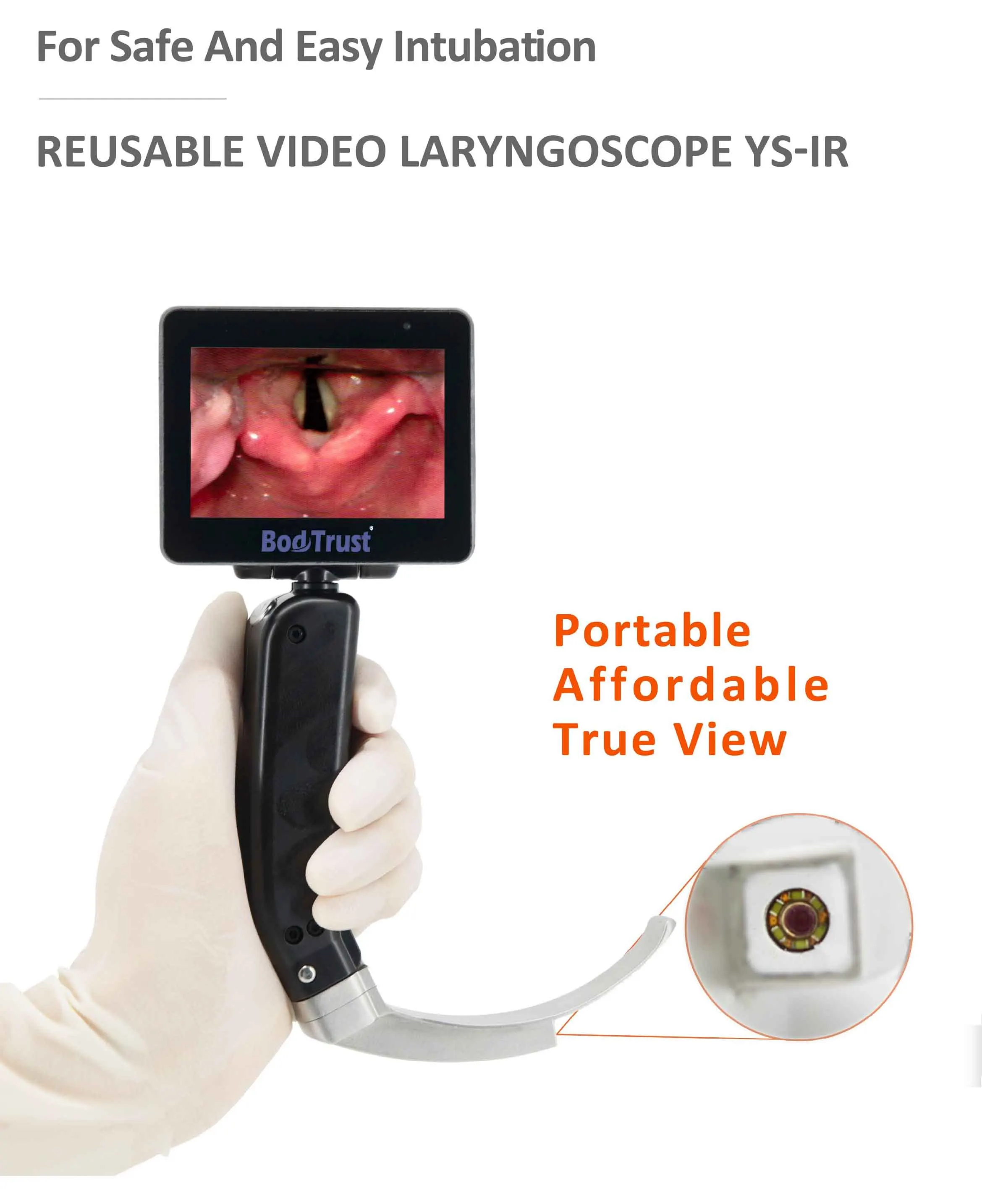 BodTrust Medical Video Laryngoscope Price with Flexible Tip Blade