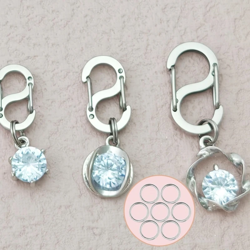 100PCS metal Mini Double Open Jump Rings,Functions on connectors for jewelry crafts decorations and DIY art