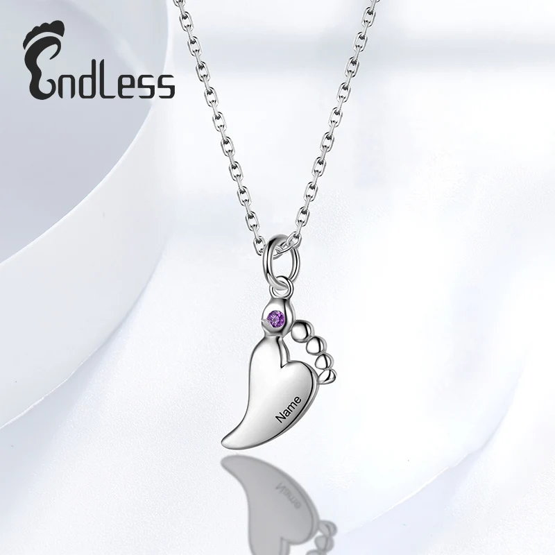 New 925 Sterling Silver Creative Jewelry Heart shaped Pendant Colorful Zircon Necklace for Women
