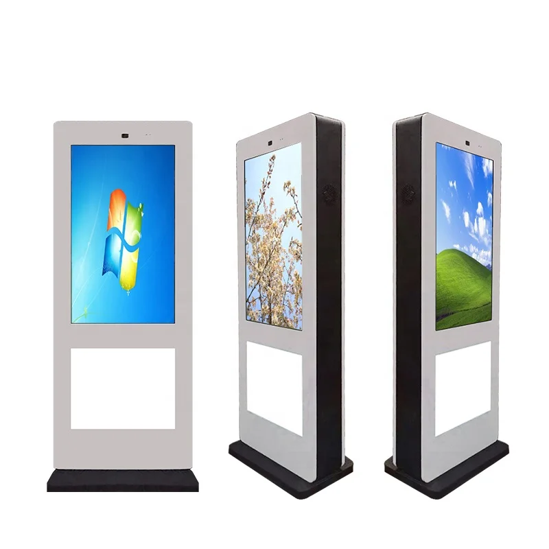 75Inch Outdoor Double Side Interactive Touch Screen Lcd Information Totem digital signage display for Outdoor