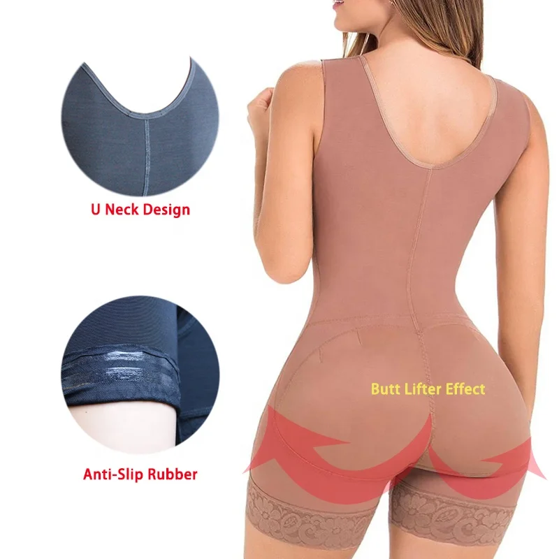 Custom Logo Women Shapers Full Body Shaper Tummy Control Shapewear Stage 2 Fajas Colombianas Post Surgery Compression Girdles