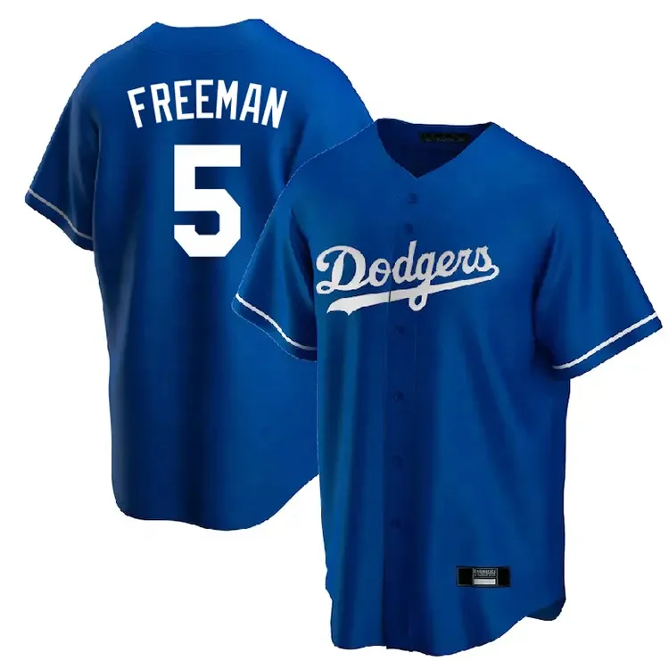 Wholesale Stitched Baseball Jersey Los Angeles 5 Freddie Freeman 22 Kershaw Personalized Printed Your Name Number Team Jersey