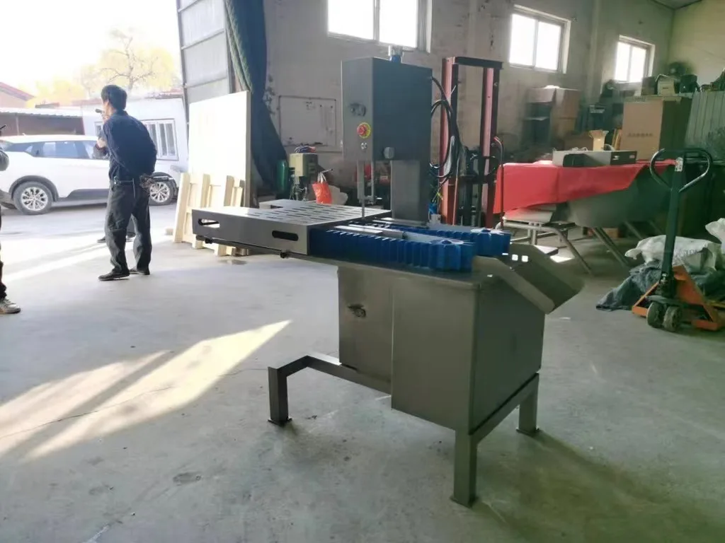 Automatic Electric Poultry Pig Trotters Crab Maize Band Saw Bone Meat Cutting Saw Cutter Machine