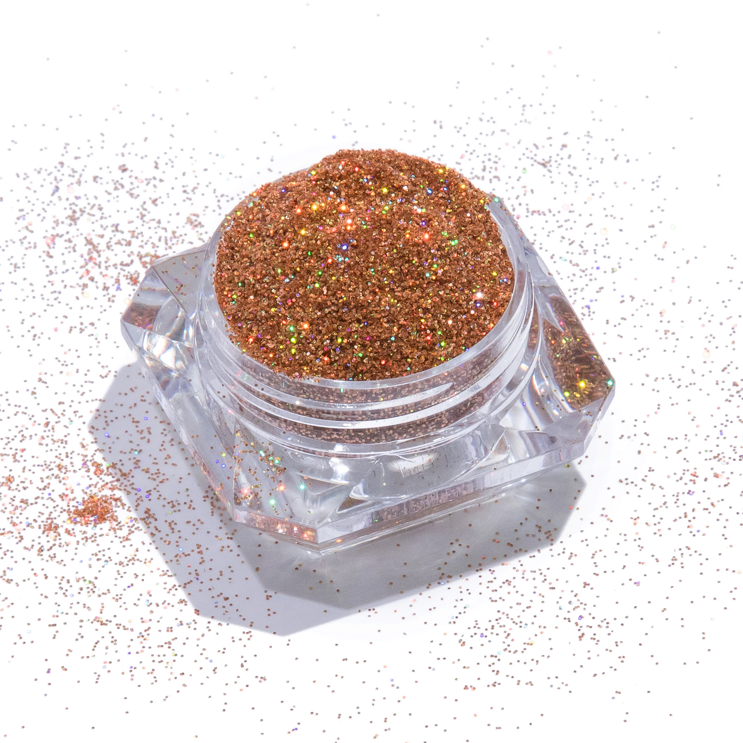 VIP Wholesale 2oz Jar Crystal Body Glitter Flakes Bulk Holographic Black Fine Glitter For Crafts