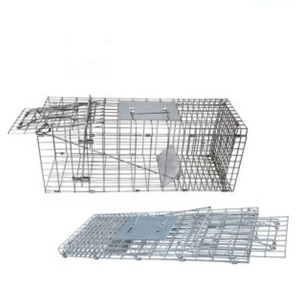 Galvanized Iron Wire Double Door Rat Mouse Cage Trap Humane Live Catching Rat Trap Cage