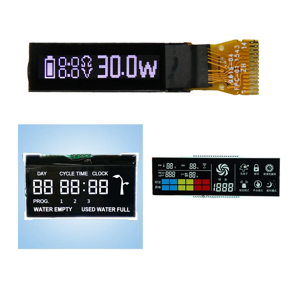 FACTORY CUSTOM TN HTN STN FSTN VA 7 SEGMENT LCD DISPLAY SCREEN MODULE