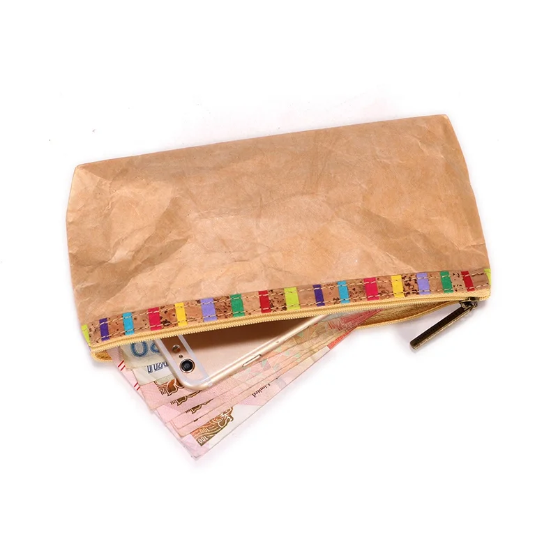 OEM daily life  storage bag  durable coin  purse environmentally friendly wallet Tyvek  paper  waterproof  wallet