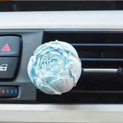 Hot selling factory direct stock wholesale blue peony flower ceramic fragrance gypsum perfume diffuser