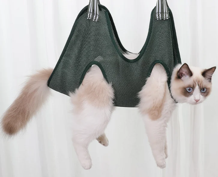 Pet hammock Nail trim Ear care Bath clean clothes Hanging cat and dog beauty care hammock