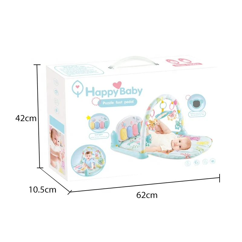 Развивающий складной детский ковер, детские музыкальные игровые коврики, пианино для ползания, тренажерный зал, детский игровой коврик для игр, игрушки для малышей