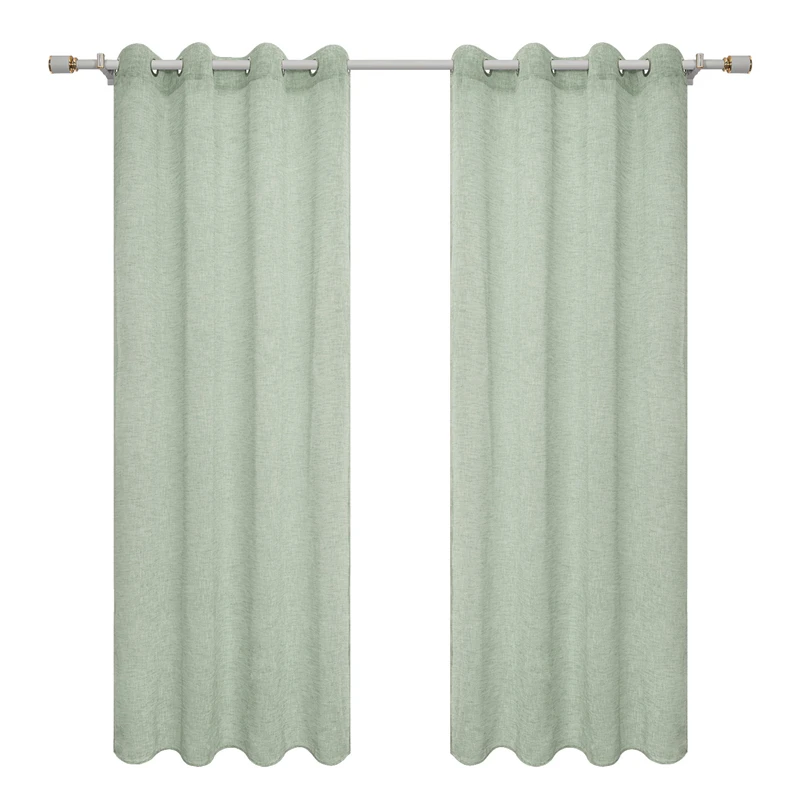
i@home living room wholesale linen curtain and window treatments 