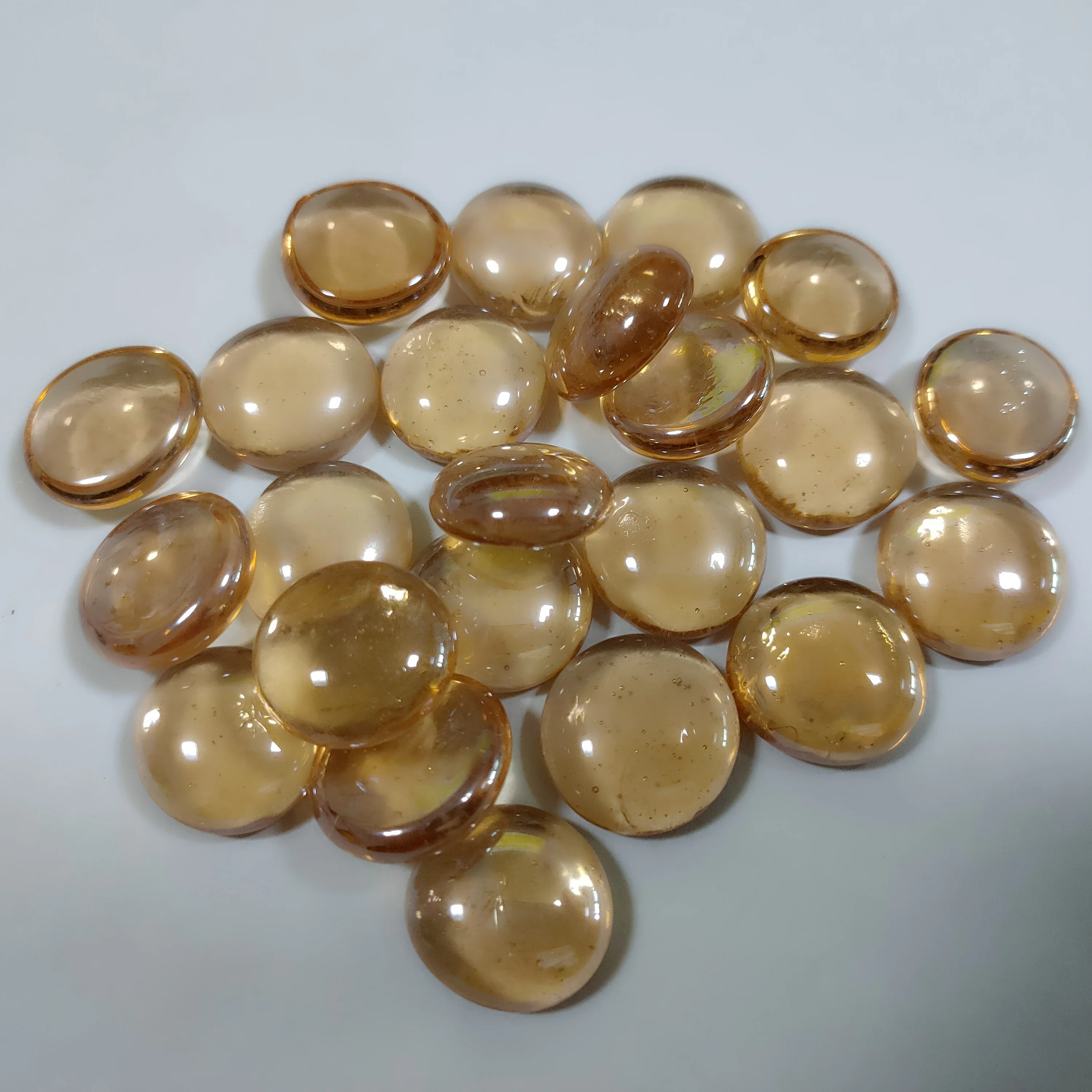 High Quality mixed color Flat Glass beads for home Decoration and fireplace