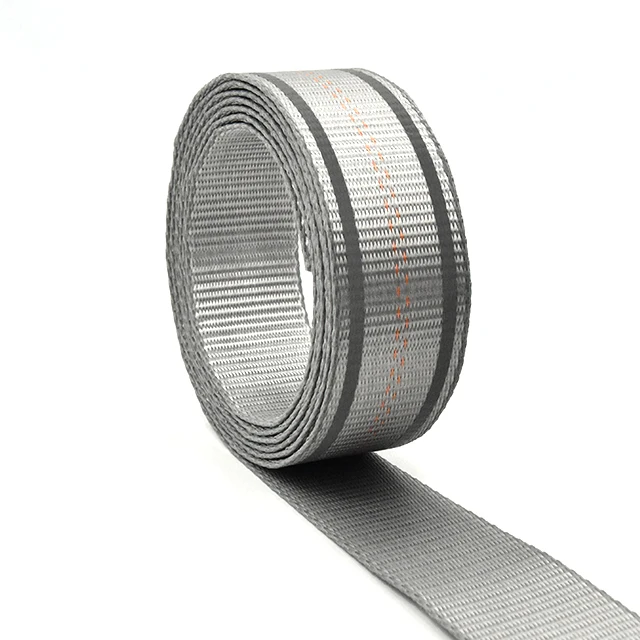 Yarn Reflective Custom Abrasive Cut-proof Edge Webbing Strap Customized Printed Logo Hot Sale High Tenacity Industrial Polyester