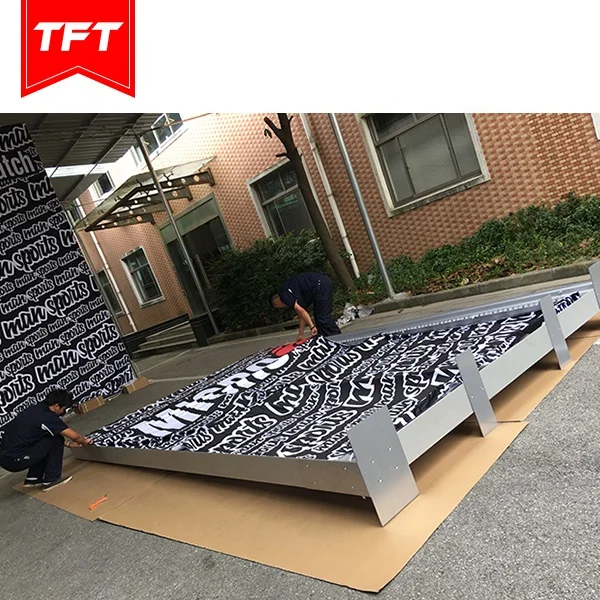 China Contractor Tension Fabric Double Sided Backlight Modular Exhibition Stand Stall Booth 4X2 With Tv