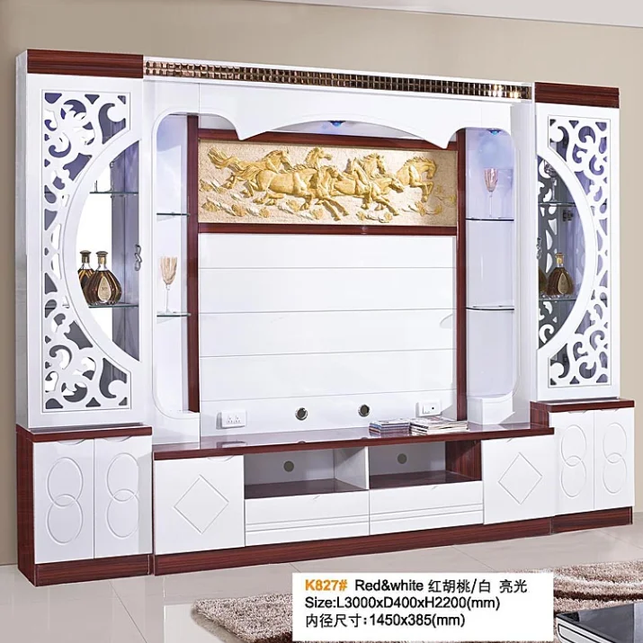 Wooden Modern Big Size Tv Cabinet TV Stand Living Room Furniture Hotel .restaurant .banquet. Home Tv Stand White 25-30days Panel