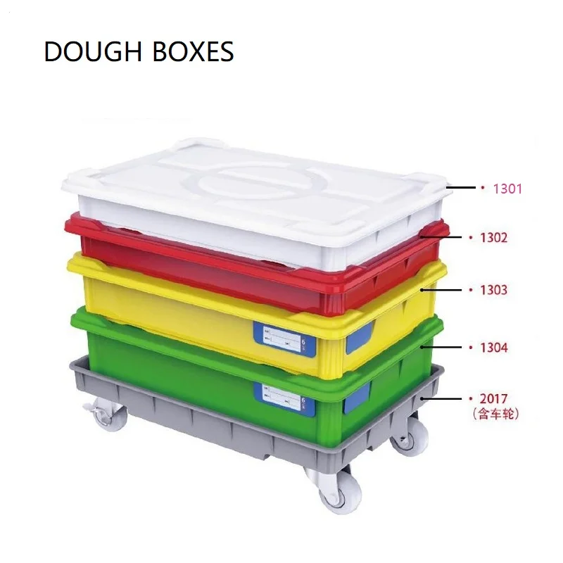 Pizza Dough Proofing Box  Stackable Commercial Quality Trays with Covers dough boxes food container
