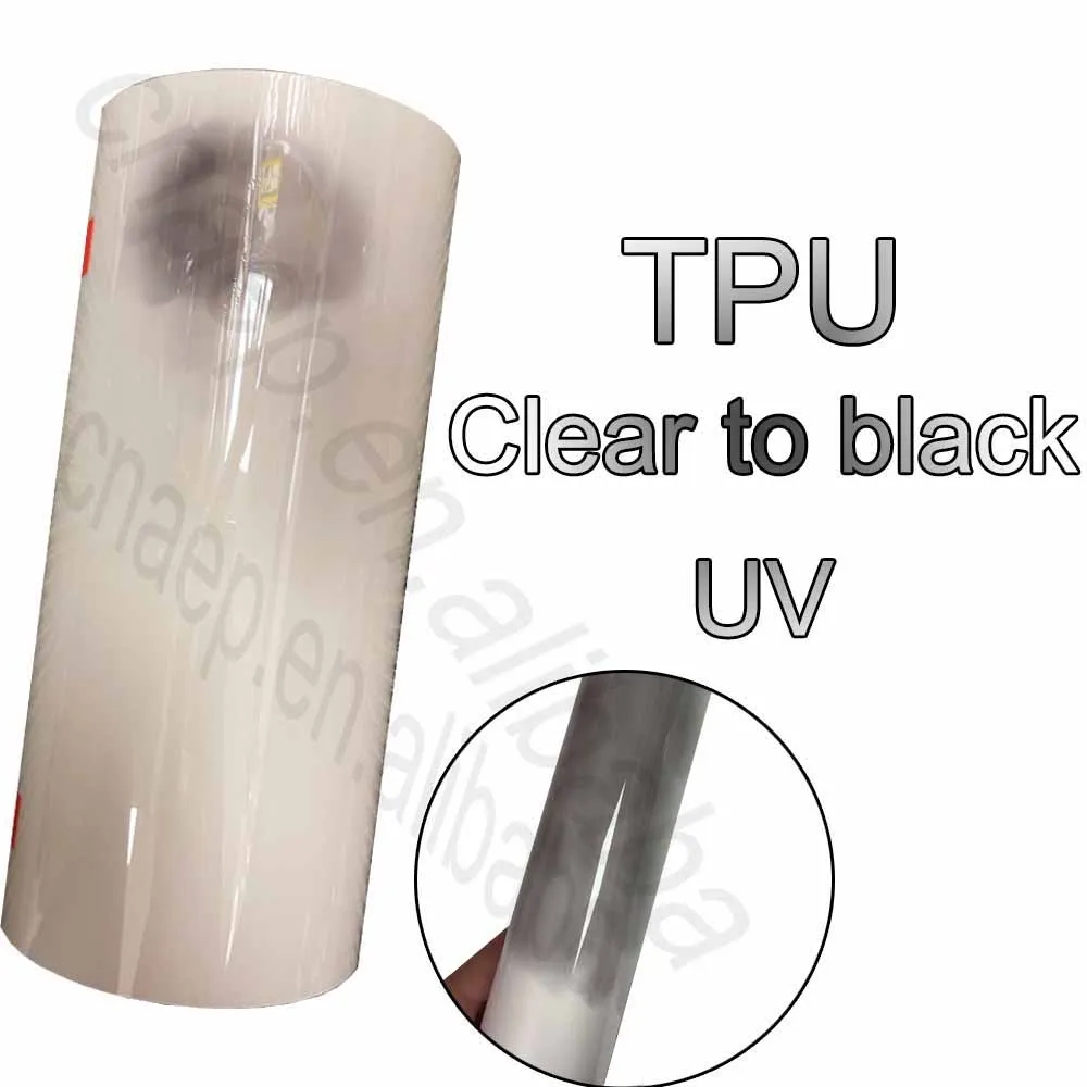 TPU car headlight tint adhesive film taillight protective film UV Photochromic car styling films anti scratch self healing 3M