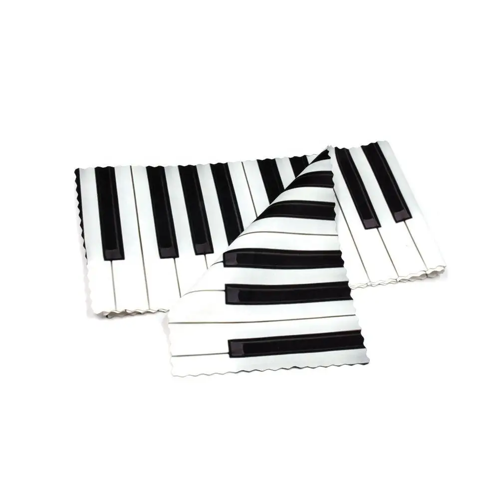 East sunshine Luxury Custom logo digital printing Microfiber Piano Music instrument Cleaning  Cloth dust wipes clean cloth